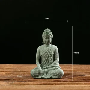 Décoration zen : statue Bouddha de petite taille en pierre