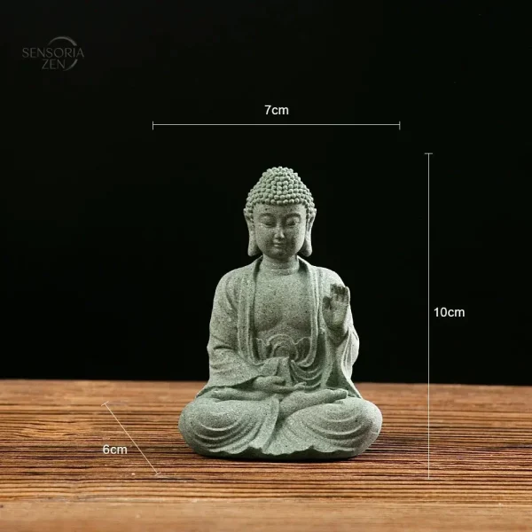 Feng Shui Bouddha : mini statue en pierre pour ambiance sereine