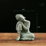 Statue décorative Bouddha en pierre pour harmonie intérieure