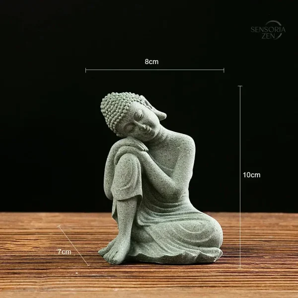 Statue décorative Bouddha en pierre pour harmonie intérieure