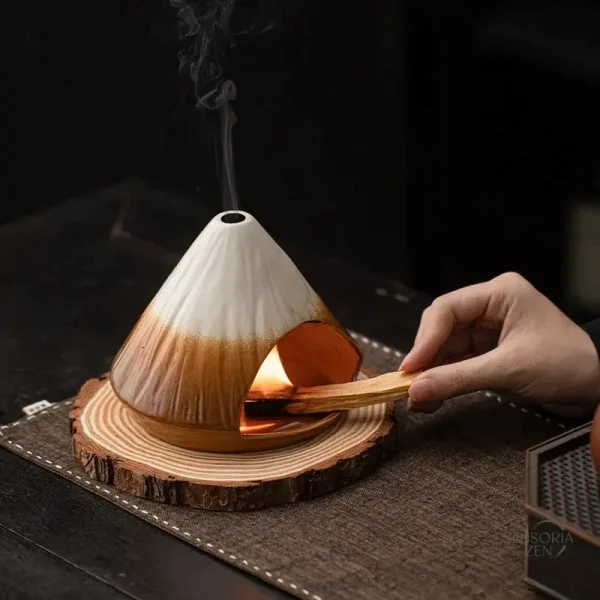 Porte-encens en céramique pour bâtons de sauge
