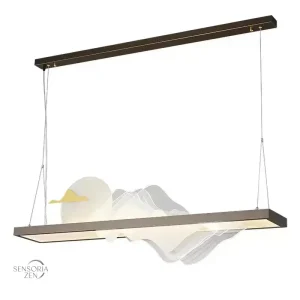 Lustre Zen Paysage - Éclairage décoratif japonais