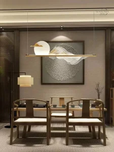 Décoration murale japonaise - Suspension lumineuse zen