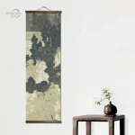 Décoration Japonaise en Encre sur thème de la Montagne