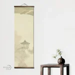Décoration Murale avec Paysage de Montagne Japonais
