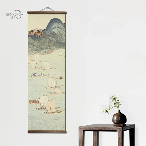 Tableau représentant un Écosystème Montagneux Japonais