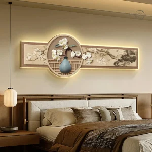 Tableau mural japonais lumineux décoratif Zen