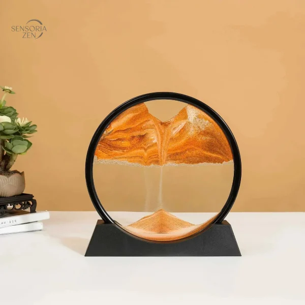 Tableau zen avec mouvement de sable