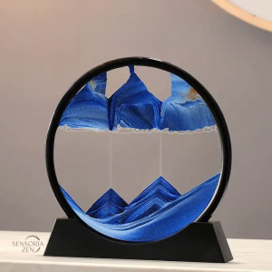 Tableau Sable Mouvant Rond pour décoration intérieure
