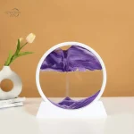 Tableau circulaire sable mouvant pour méditation