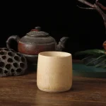 Tasse en bambou naturel, design artisanal élégant